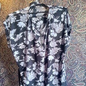 Lily Morgam XL Grey and Black Short Sleeve T-Shirt